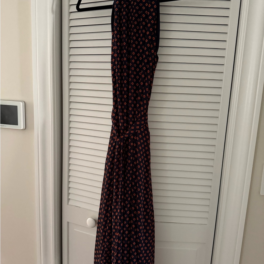 Banana Republic Blue and Orange Maxi Dress